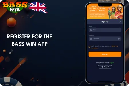 Registration form screen