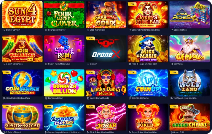  Games Available at Bass Win Casino